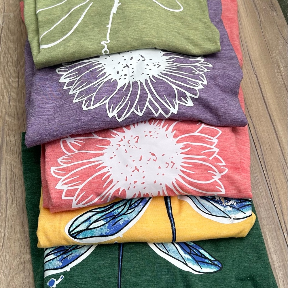 Colorful Graphic T-Shirts Set